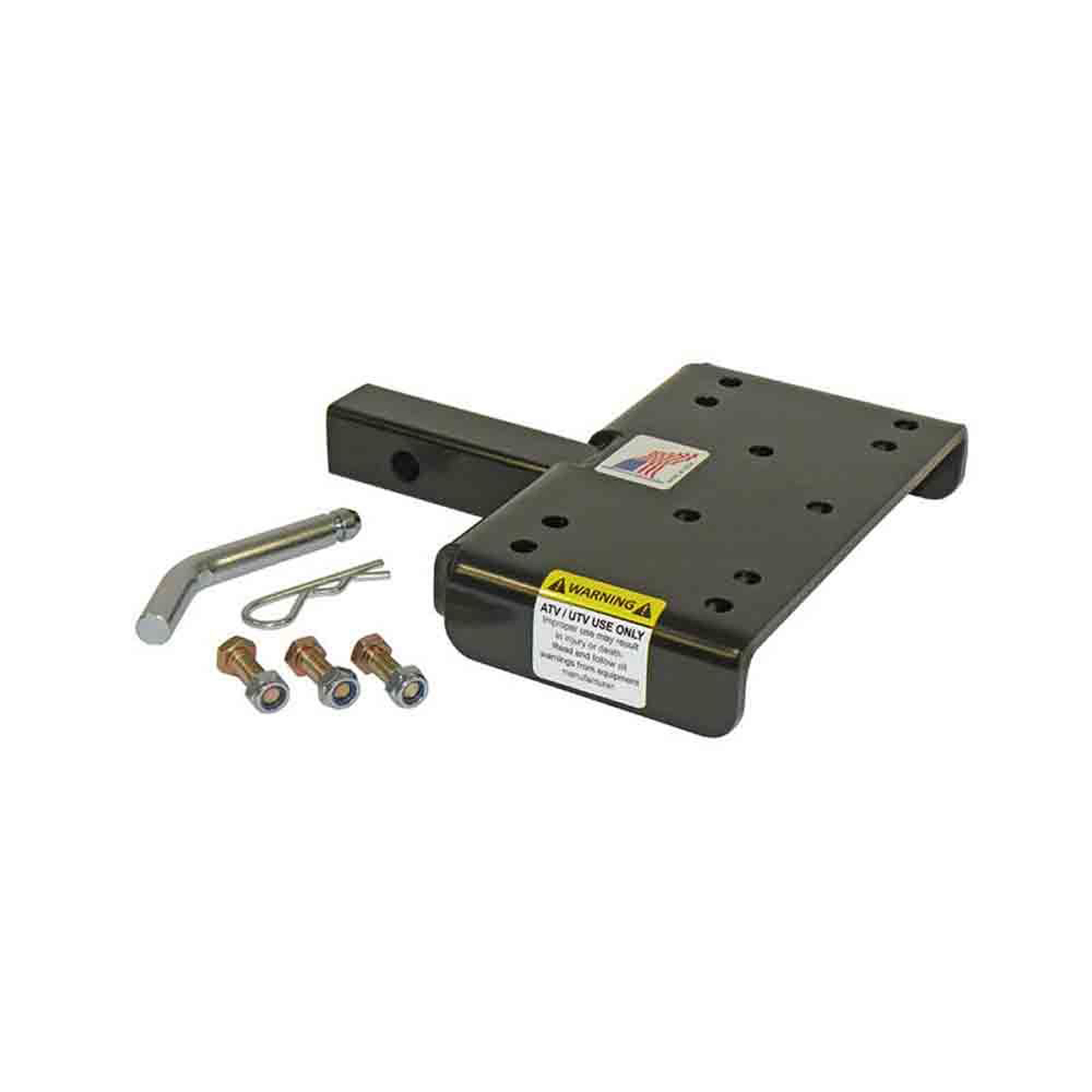 Rigid Hitch, ATV/UTV Winch Mountin Plate, 1-1/4in. Receiver, Model# ATVWM125